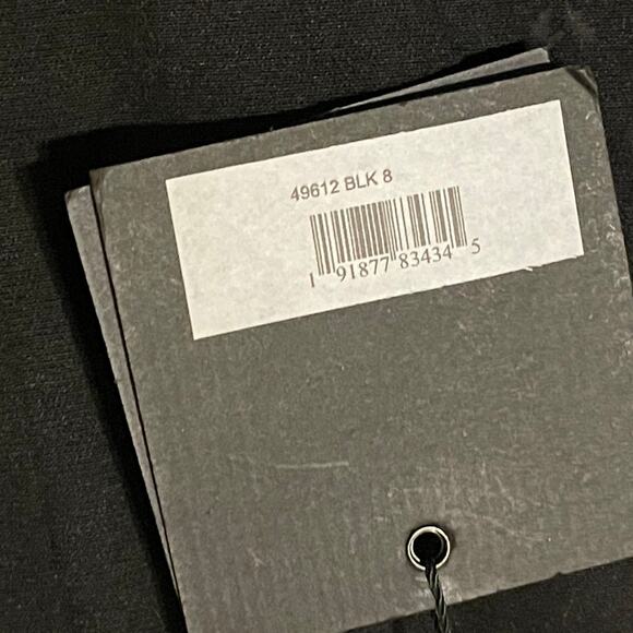Mac Duggal Black High Neck Flared Sleeve Mini Dress Style 49612 Size 8 NEW - Picture 6 of 6